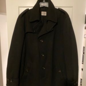 Armani Collezioni Black Wool Winter jacket.